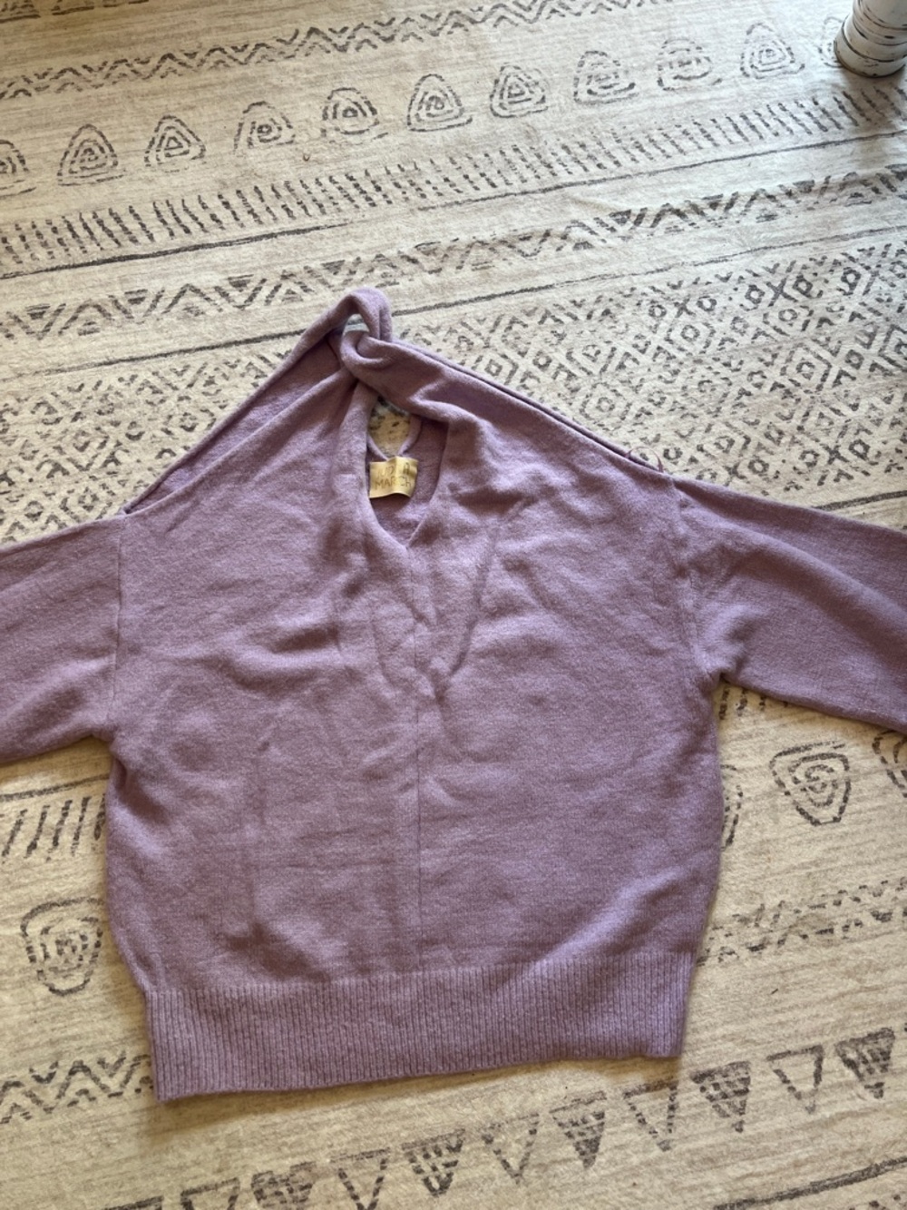Judith March Dusty Lavender Cowl Neck Sweater
